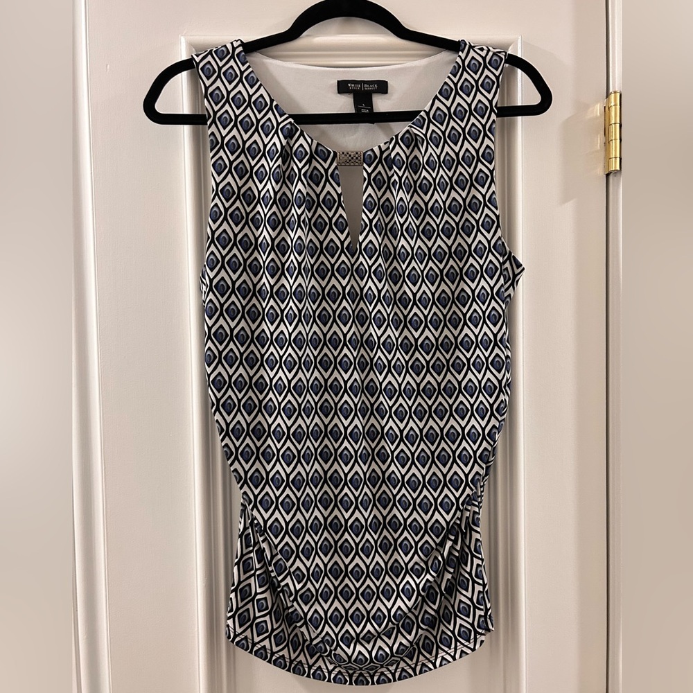 White House Black Market Geometric Women's Top